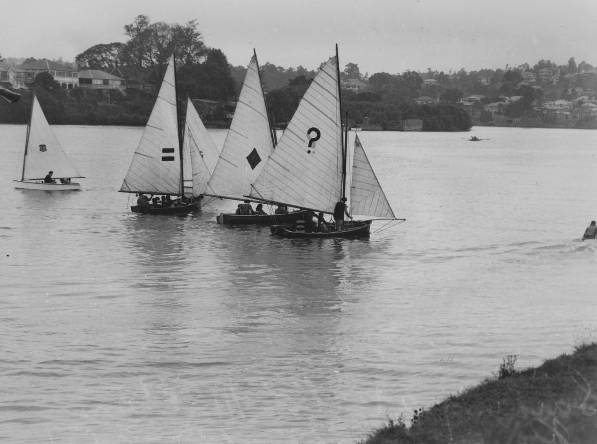 Sailing on the Milton Reach, 1947