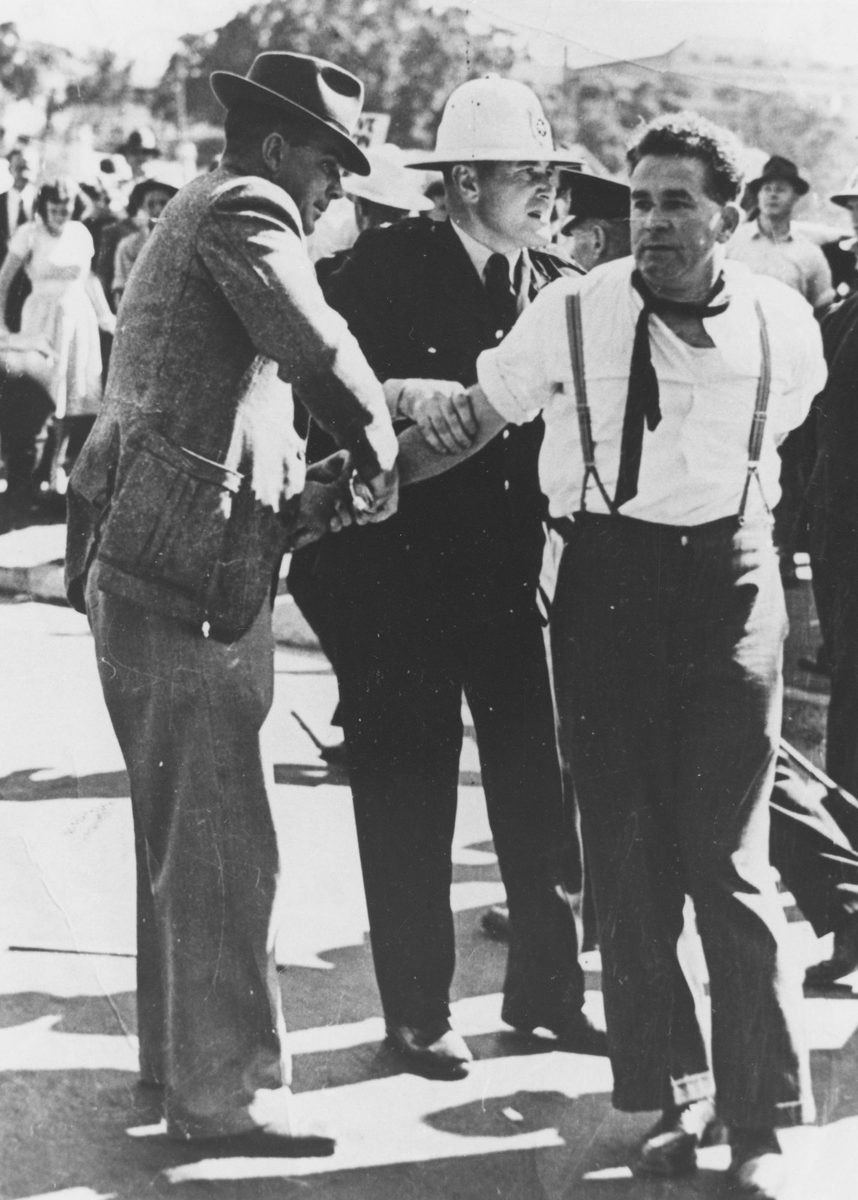 Railway Strike on St. Patrick's Day, Brisbane, 1948