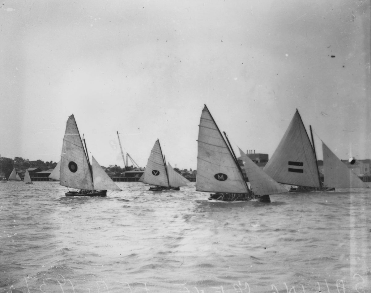 Sailing race possibly on the Brisbane River, 1937