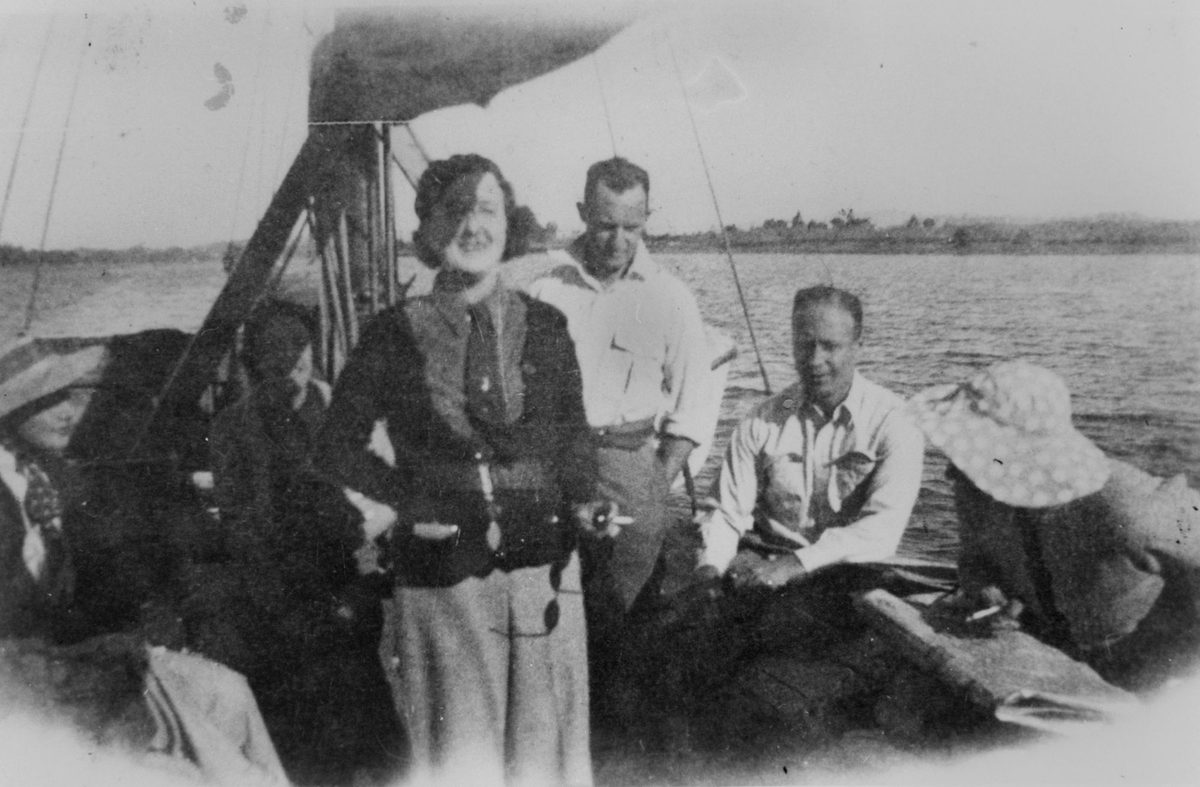 On board Dora in Brisbane, 1937