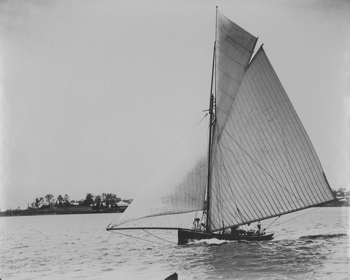 Sailing on the Brisbane River, 1896