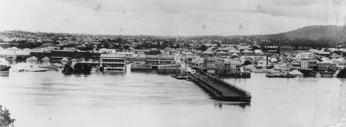 South Brisbane inundated by floodwaters, 1893