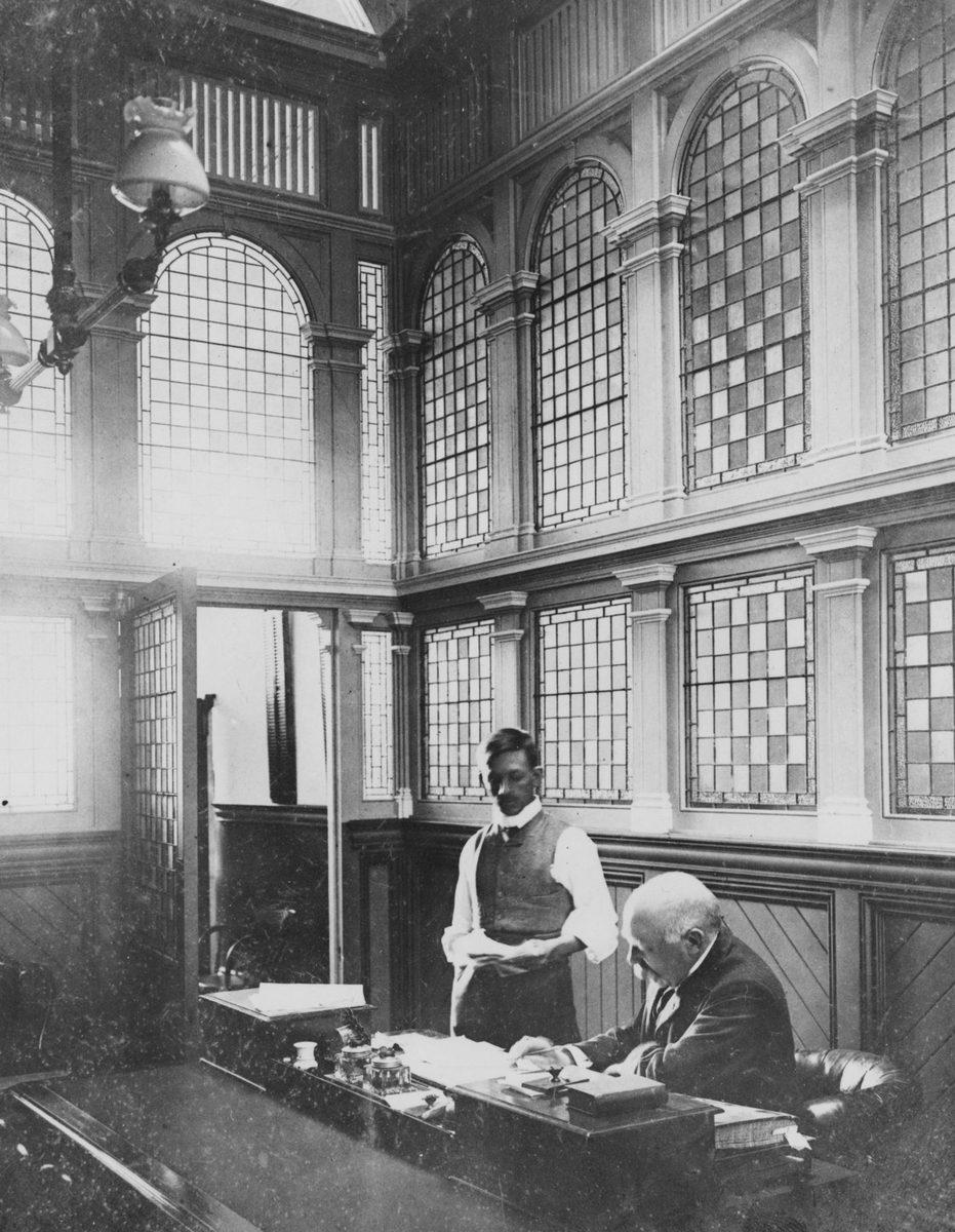 Interior of South British Insurance Company on Queen Street, Brisbane, 1903