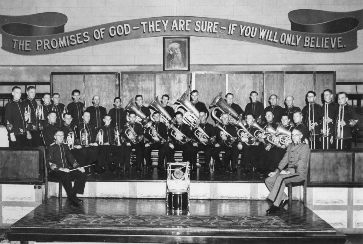 Salvation Army Temple Band, Brisbane City Temple, 1950