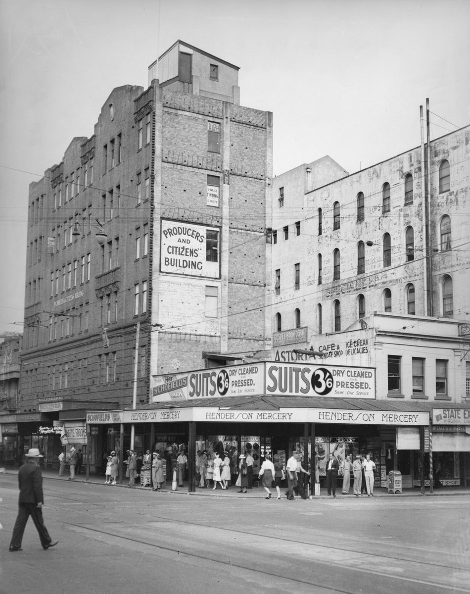 Producers and Citizens' Building at corner of Edward and Adelaide Streets, Brisbane, 1946