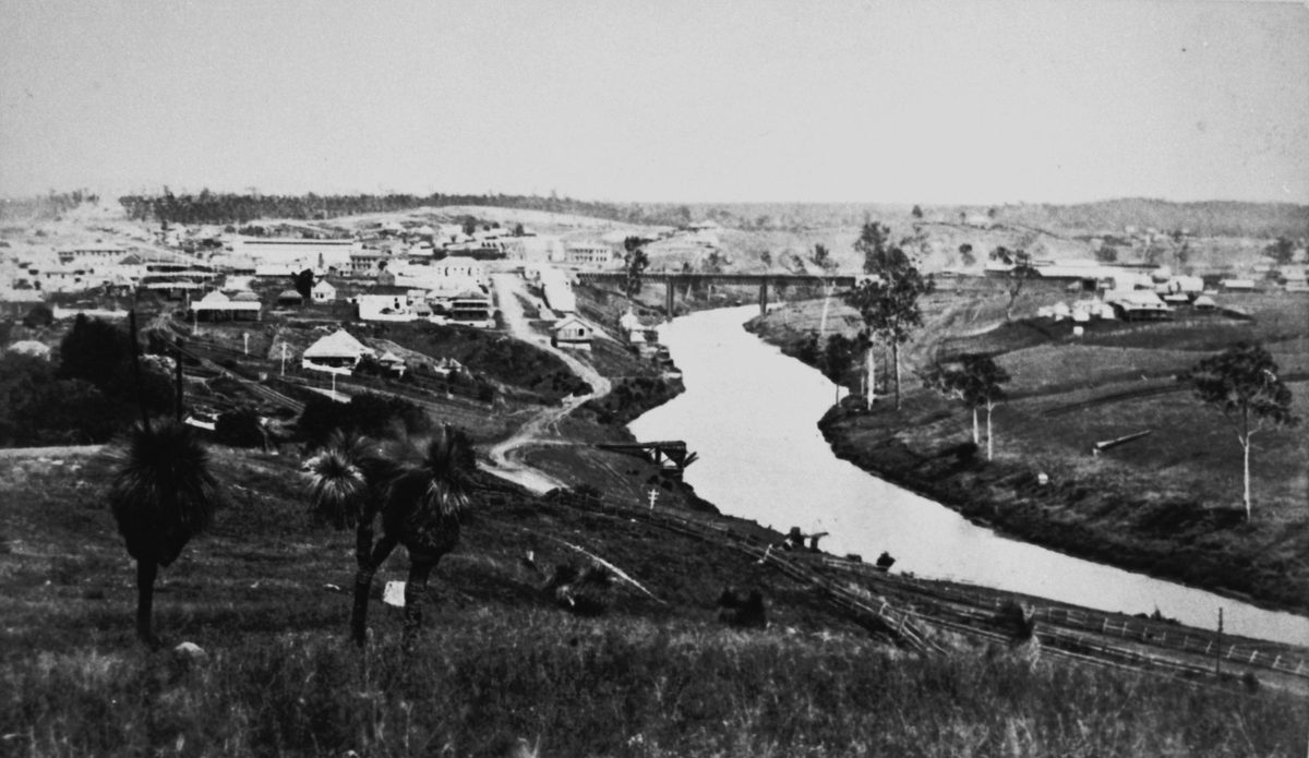 Early view of the city of Ipswich, 1872