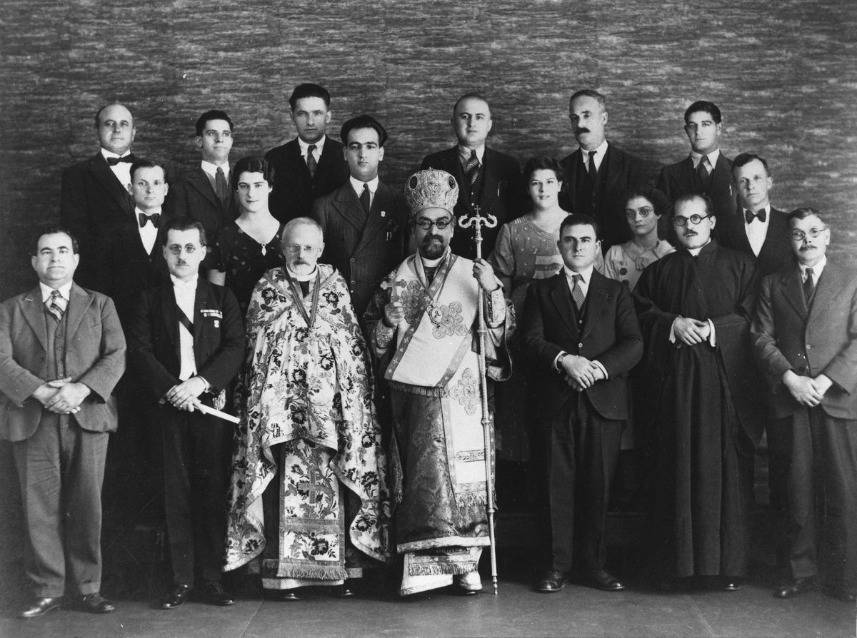 Choir of St. George's Greek Orthodox Church, Charlotte St., Brisbane, 1935