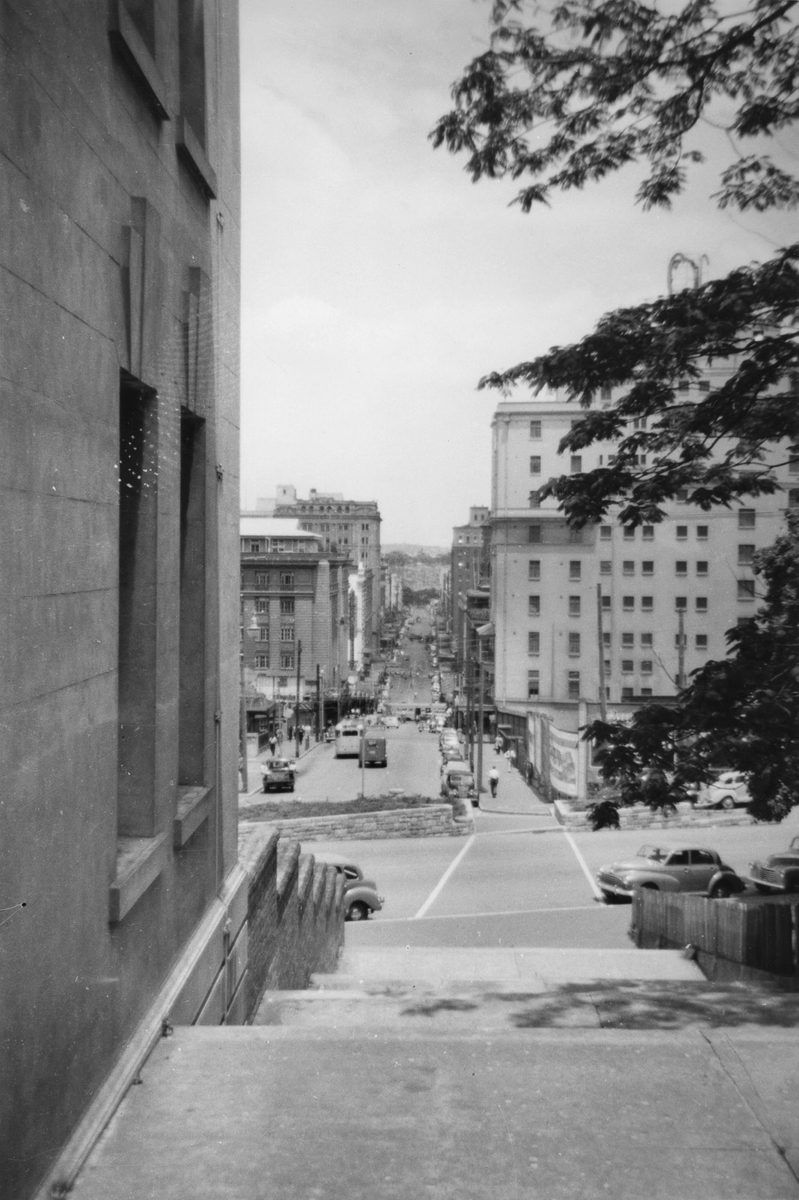 Edward Strret, Brisbane, from beside the Trades Hall, 1952