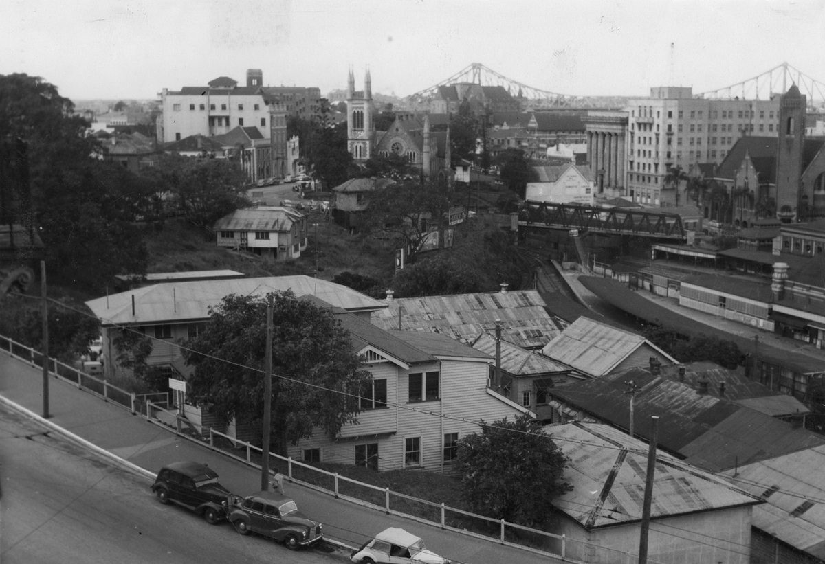 View from Wichham Terrace, 1954