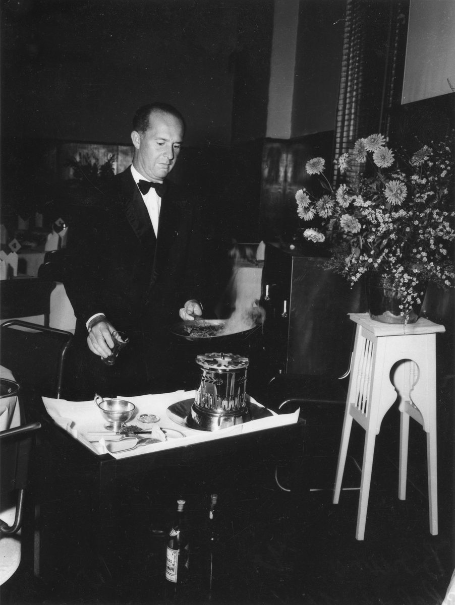 Bruno Friedlander, Chef at Hotel Cecil, 1953