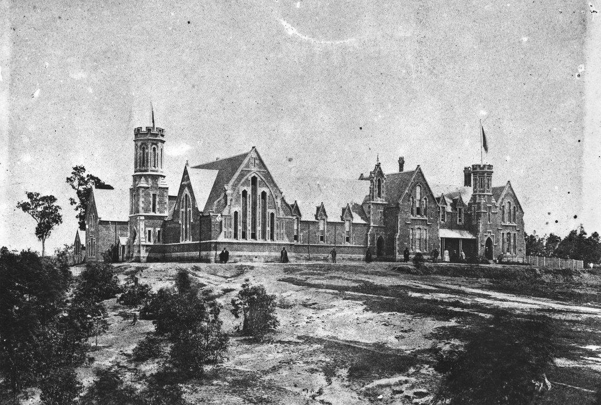 Ipswich Grammor School building, 1864