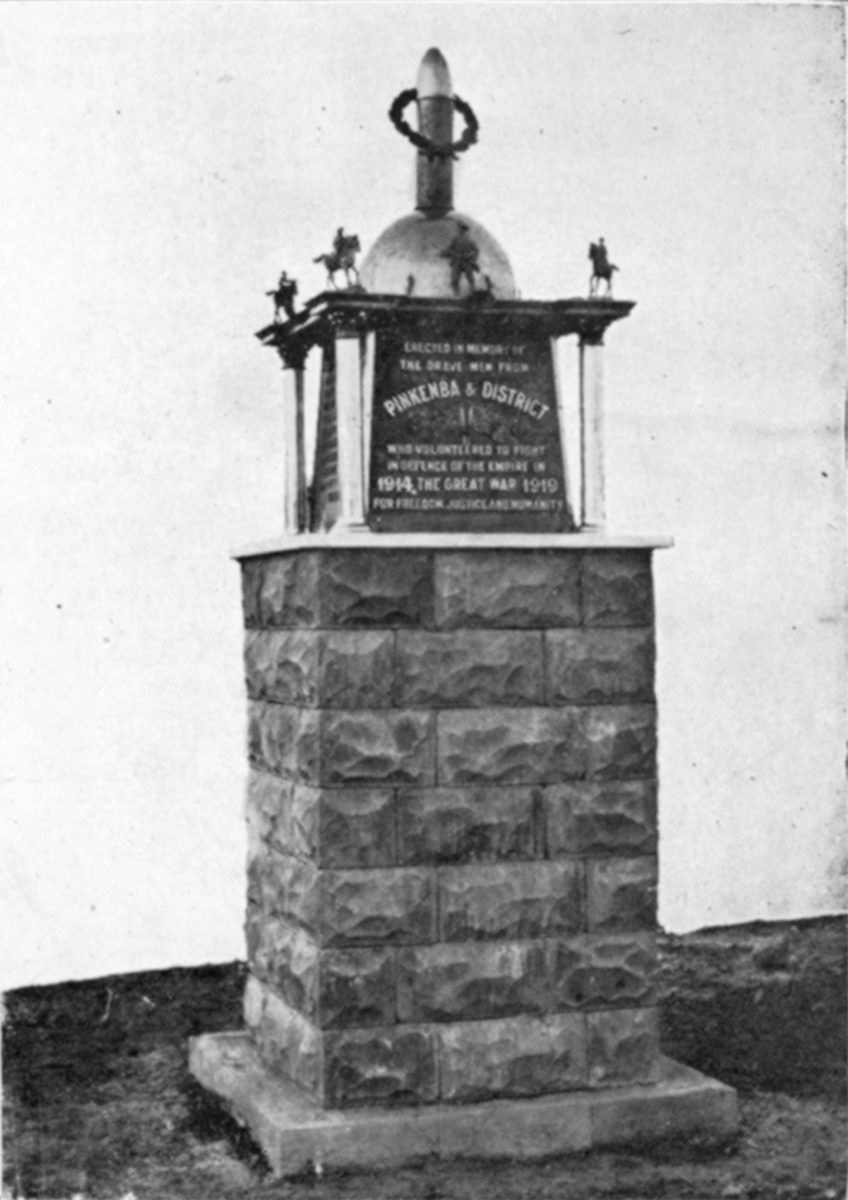 Pinkenbar War Memorial, Queensland, 1925