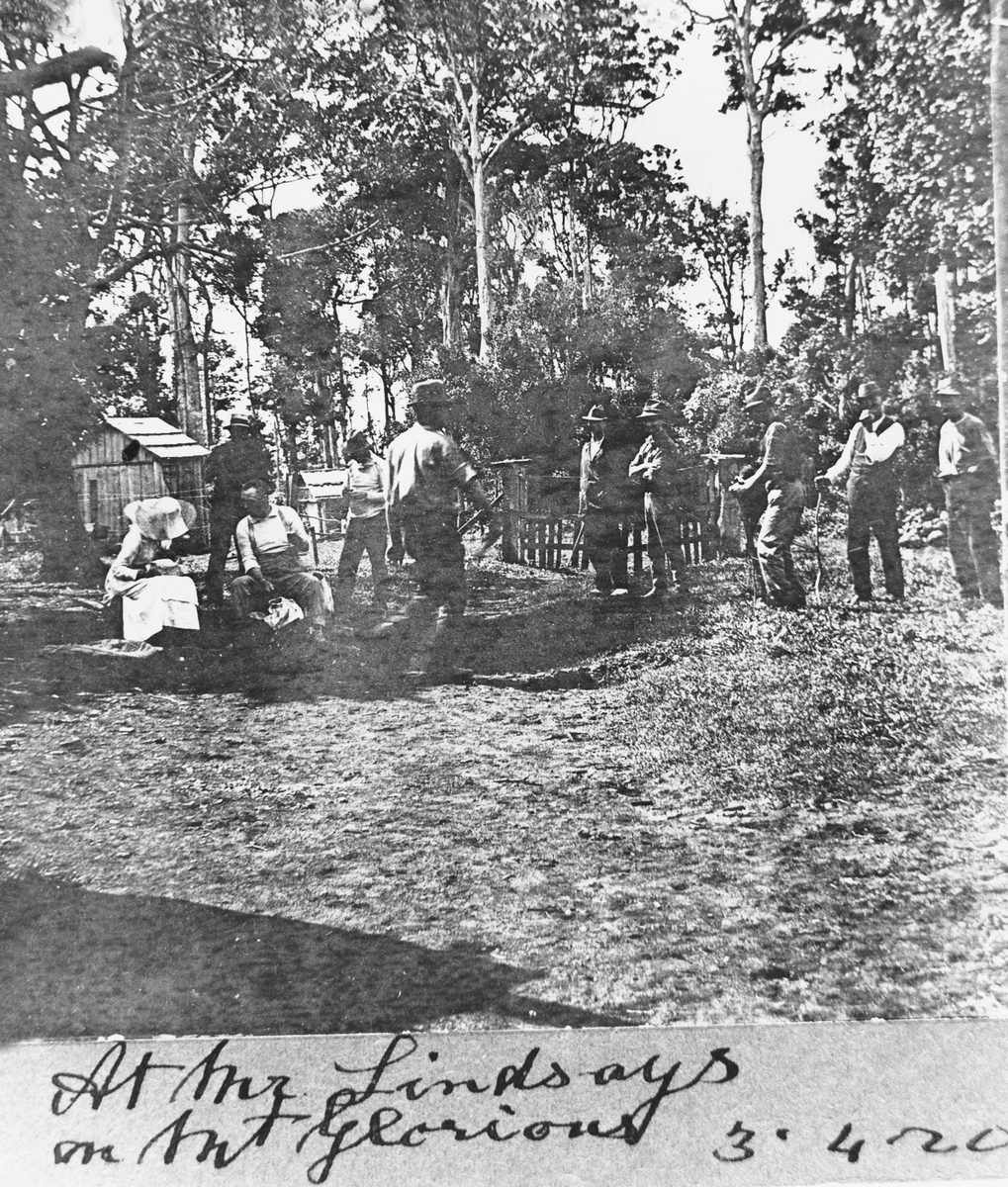 At Mr Lindsays on Mt. Glorious, 1920