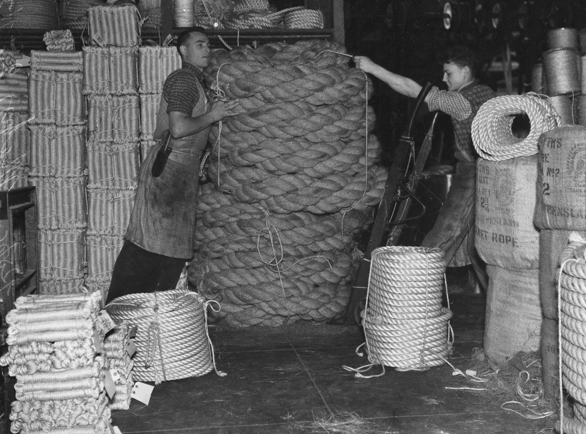Forsyth's rope works, East Brisbane, 1937