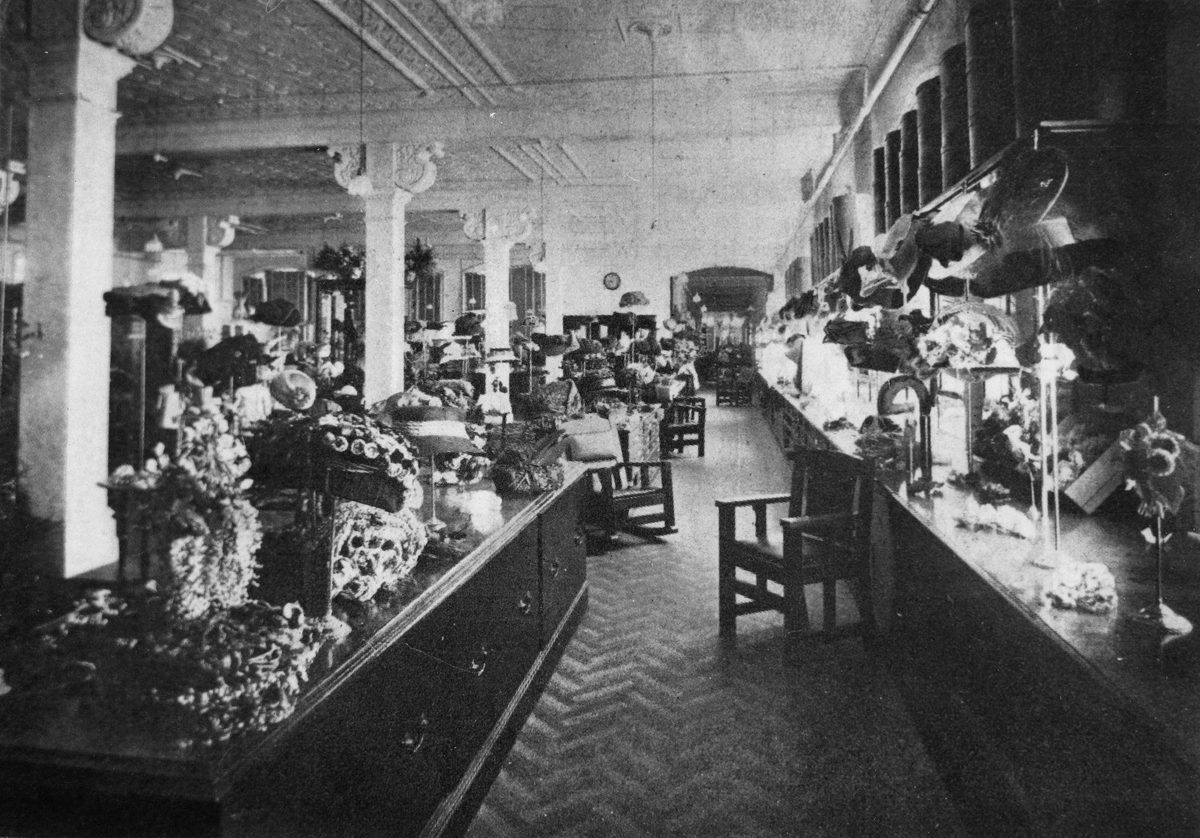 Interior of Finney Isles store, Brisbane, 1910