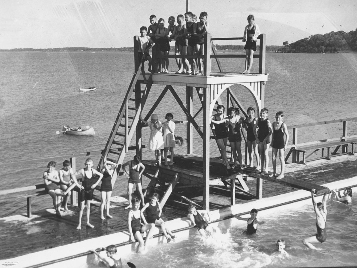 Manly Swimming Pool, Brisbane, 1936