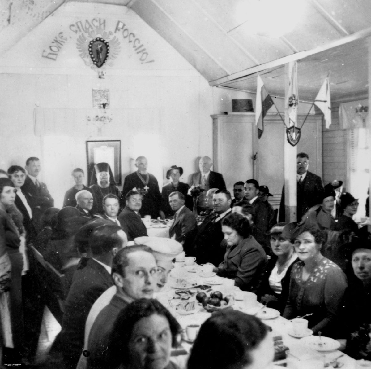 Wassilie de Basil's, Monte Carlo Russian Ballet, visiting St. Nicholas Russian Church, Brisbane, 1937