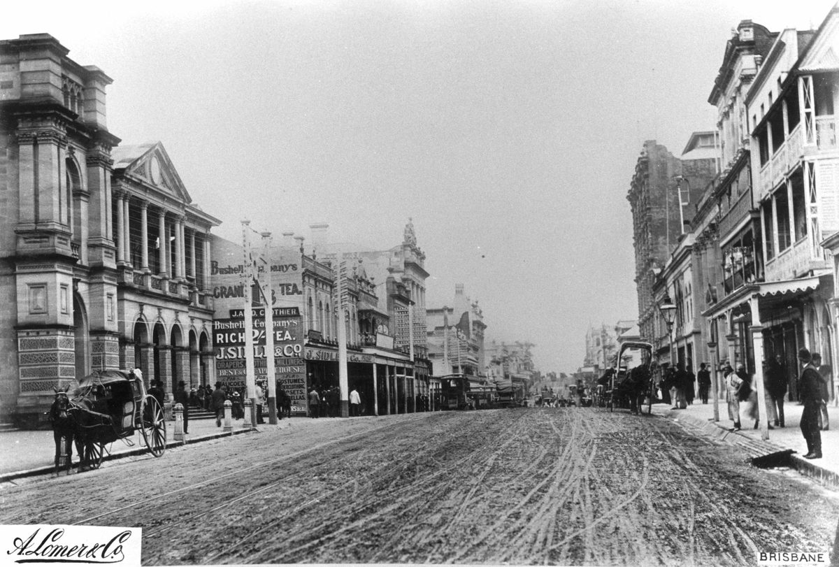 Queen Street Brisbane, 1889