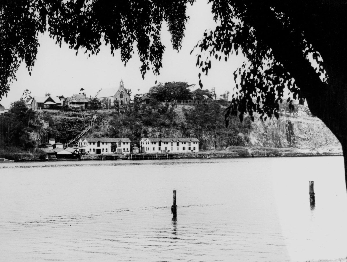 Naval Stores at Kangaroo Point, Brisbane, 1946