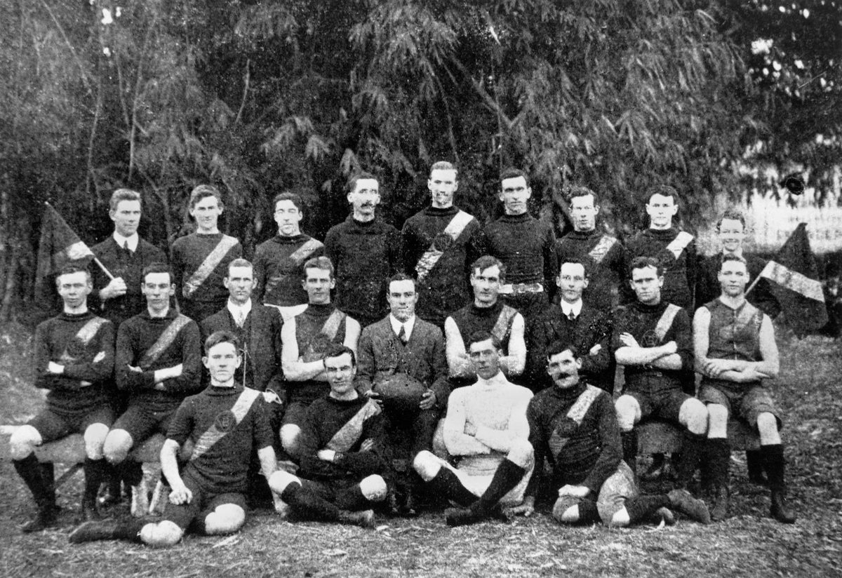YMCA Australian Rules team from Brisbane, 1911