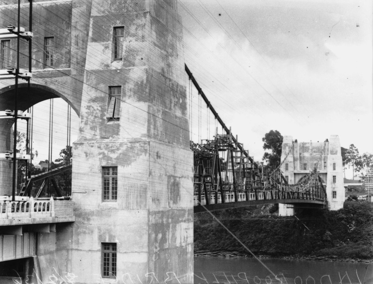 Indooroopilly Toll Bridge, Brisbane, 1936