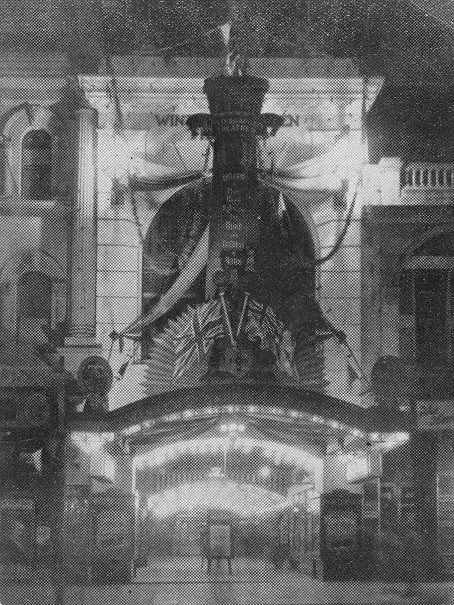 Wintergarden Theatre, Brisbane illuminated for the visit of the Duke and Duchess of York