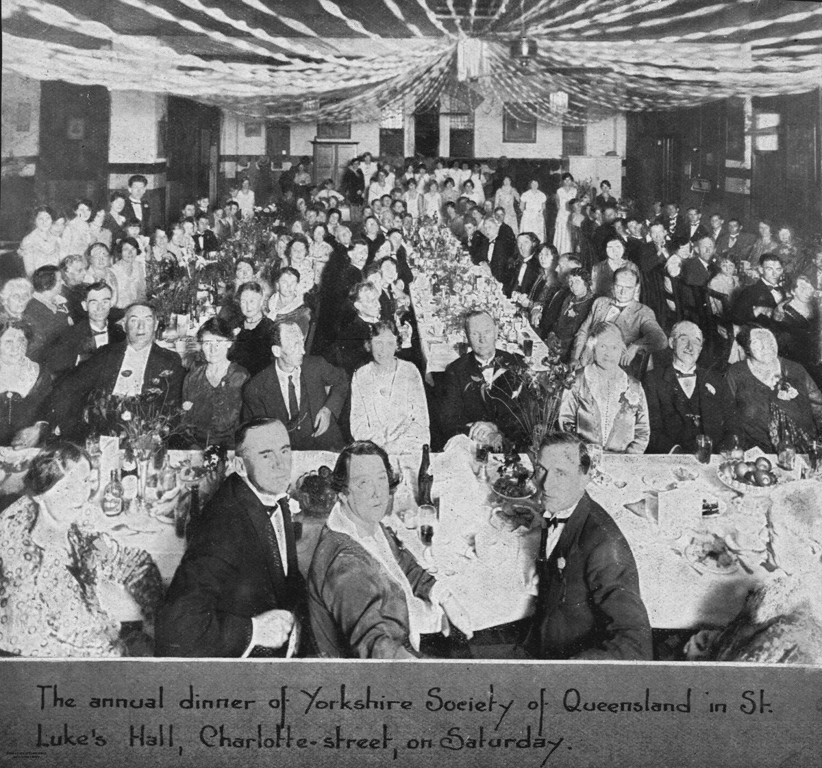 Yorkshire Society of Queensland annual dinner, 1931