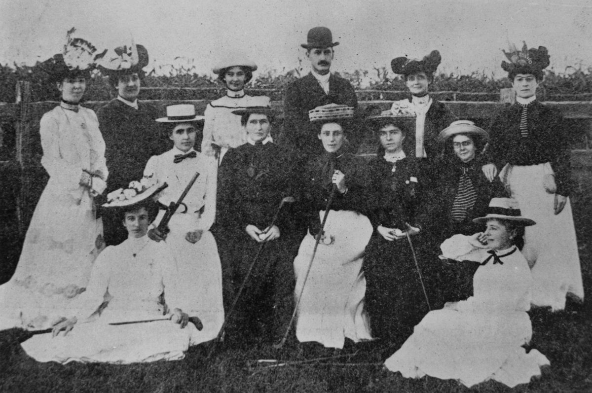Guests at the opening of the golf season at Chelmer Links, 1903