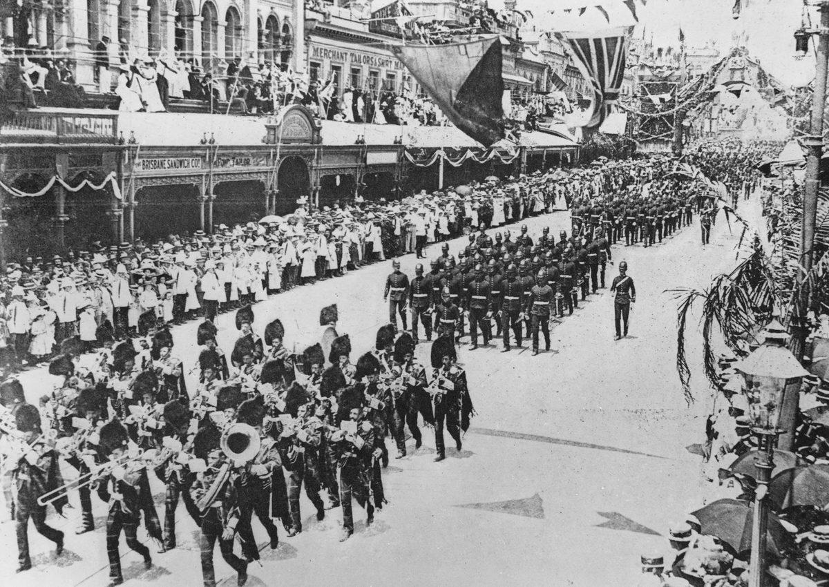 Australian Commonwealth celebrations procession, Brisbane, 1901