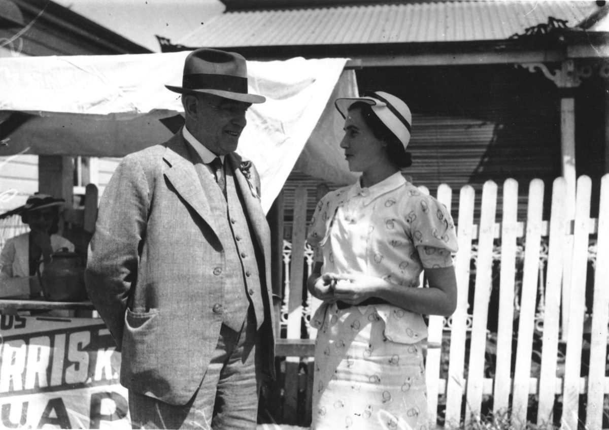 Mr H. M. Russell on Election Day, 1938