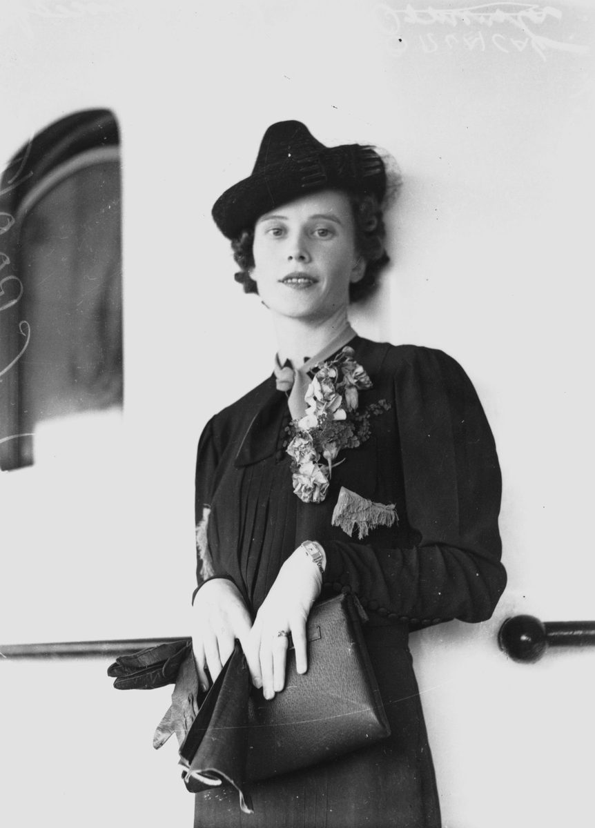 Mrs. Andrew Crooke on the S.S. Orungal, 1939