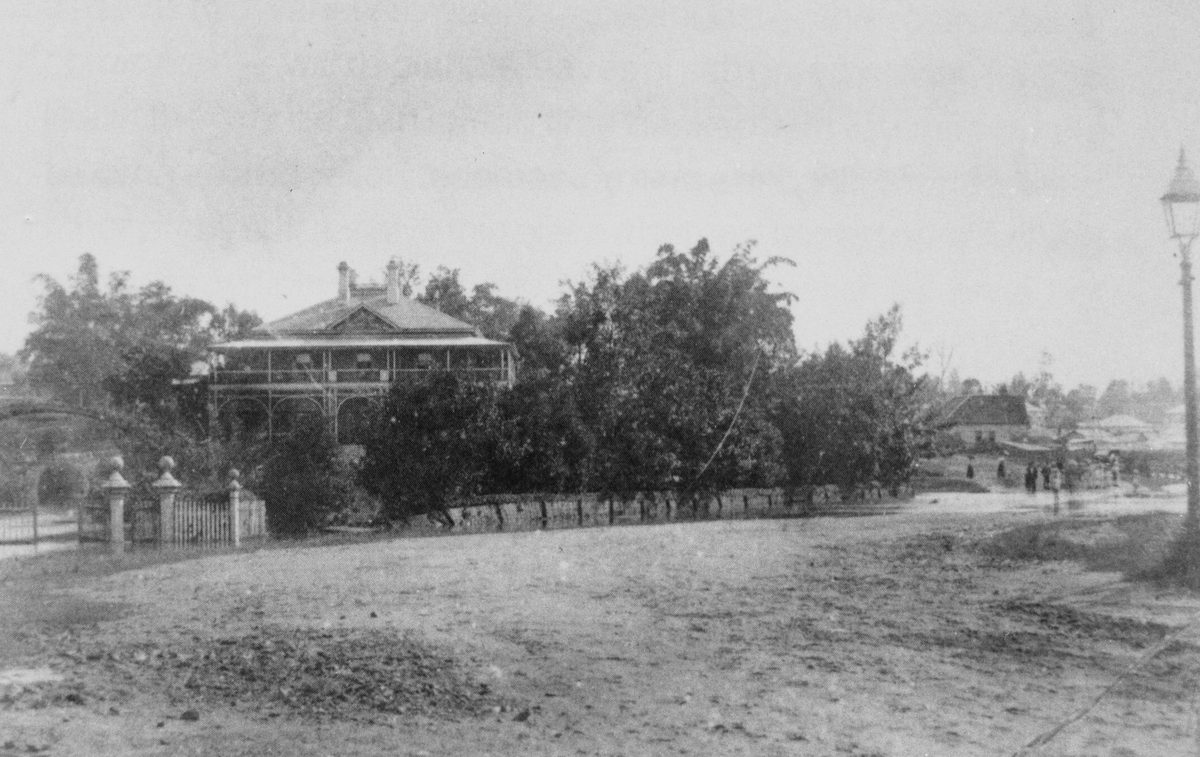 Sidney House in Toowong, viewed from the street, March, 1890
