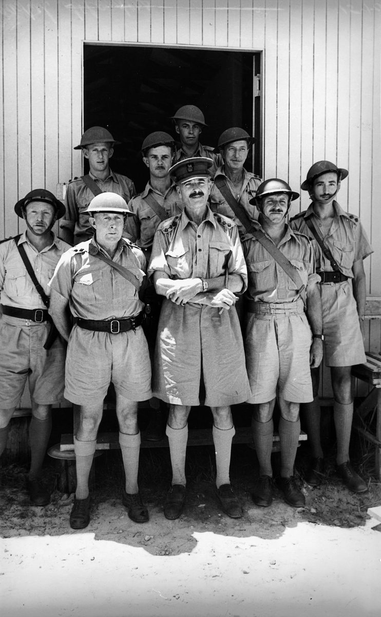 Battle station at an important coastal fortress near Brisbane, 1942