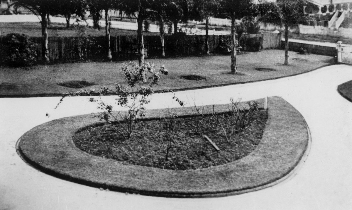 Part of the garden at Mardan, Brisbane, 1921