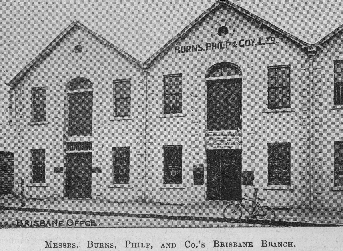 Brisbane office of the firm Burns, Philp & Coy. Ltd., 1896