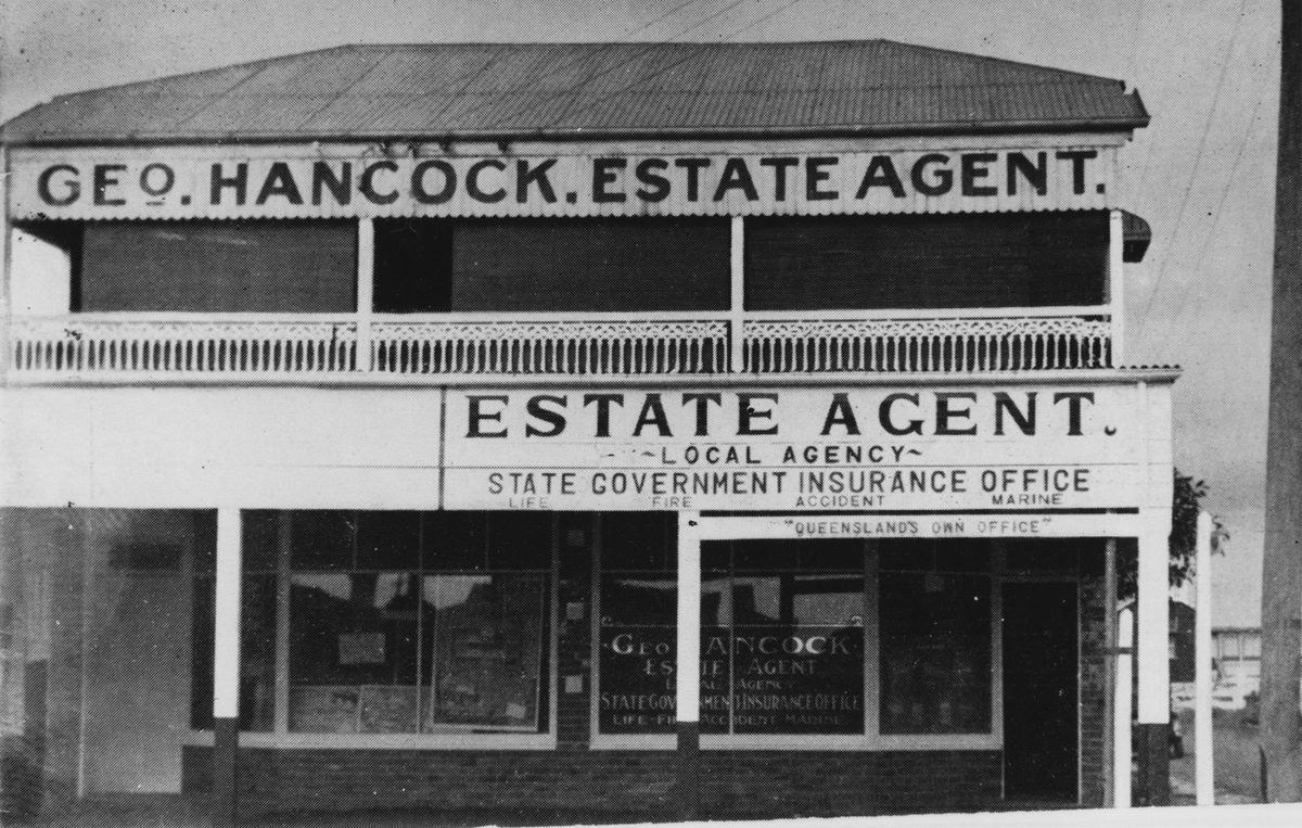 George Hancock's Real Estate Agency in Sandgate, 1939