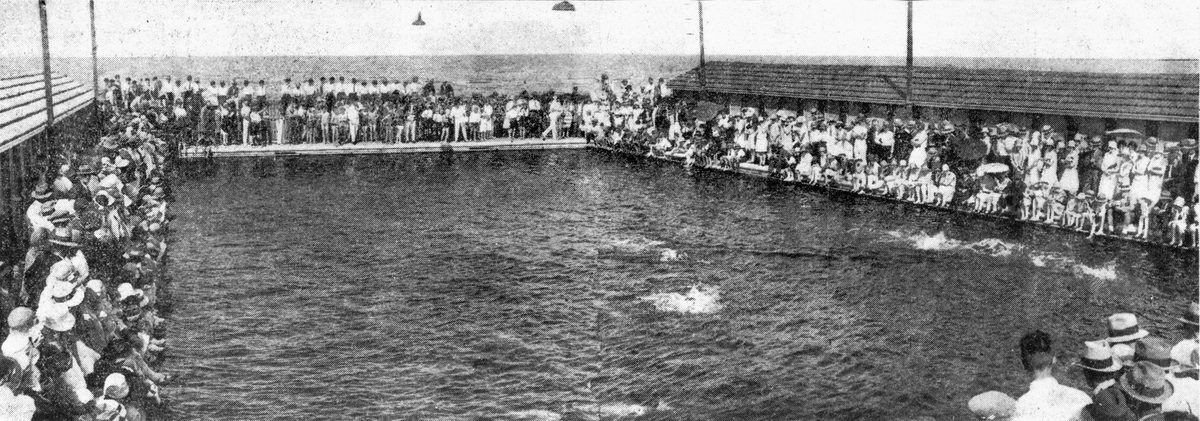 Official opening of the Sandgate Baths, 1927
