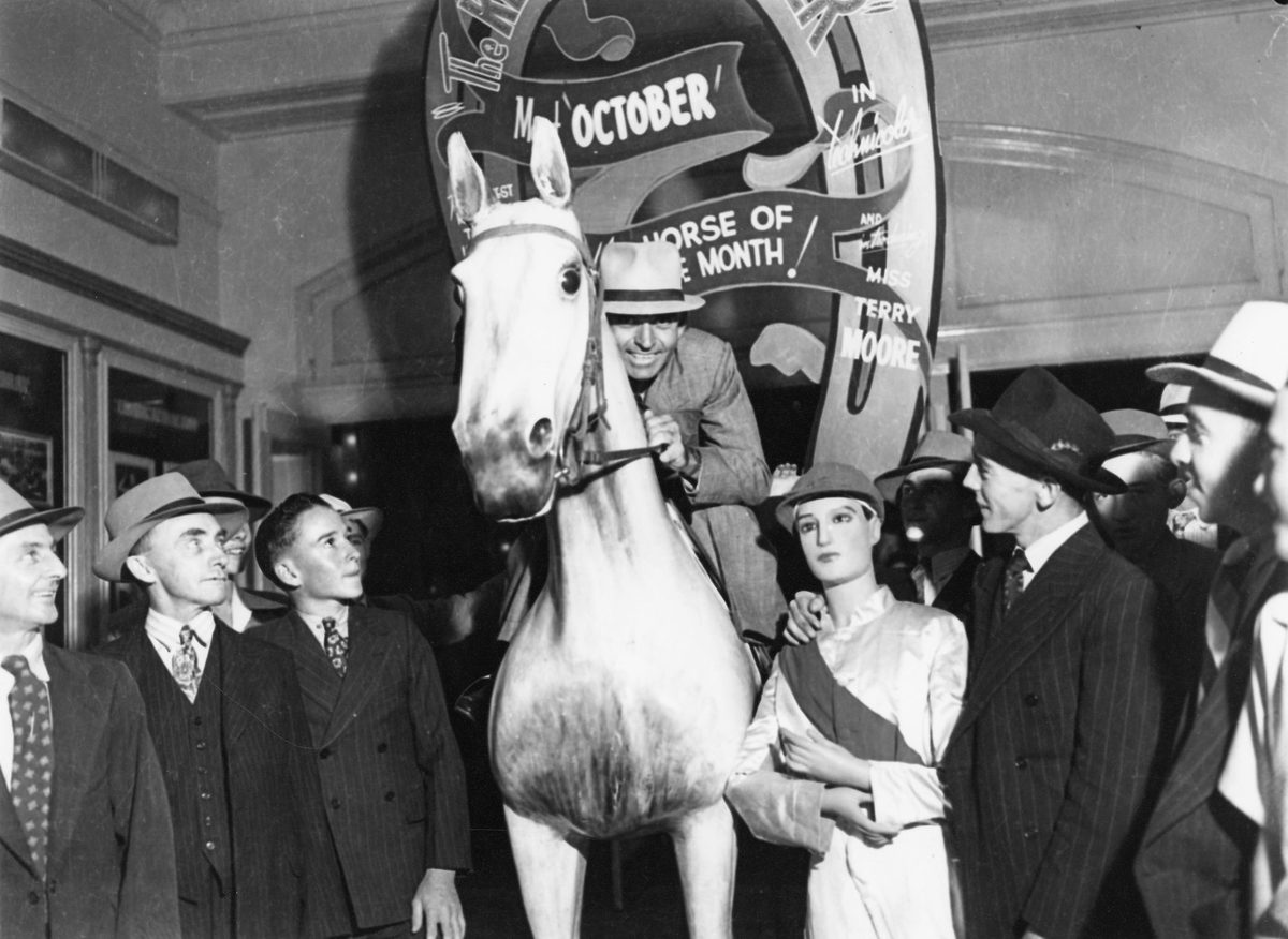 Promotion for the film 'The Return of October' at the Wintergarden Theatre, Brisbane, March 1949