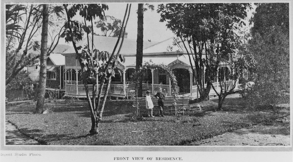 Front view of Halwyn, a residence in Red Hill, Brisbane, 1923