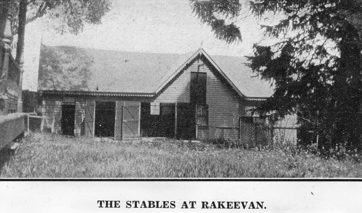 Stables at Rakeevan, in Bell Terrace, Graceville, 1931