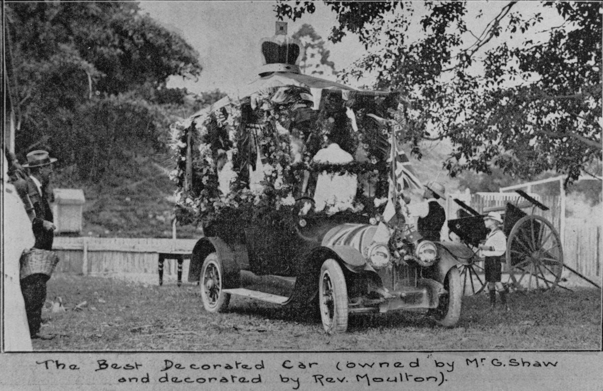 Best Decorated Car in the Patriotic Parade in Sandgate, Brisbane, 1918