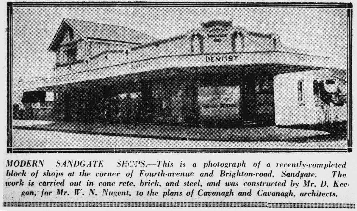 Modern Sandgate Shops, 1929