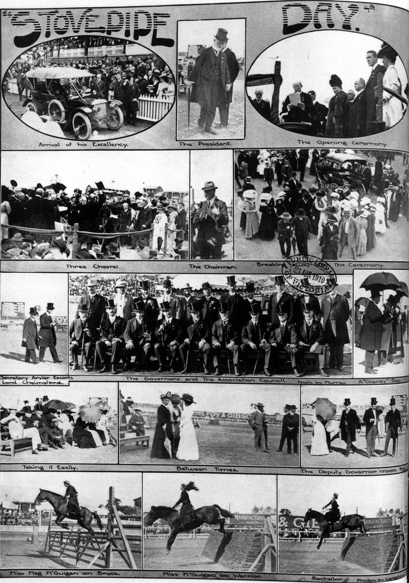 Stovepipe Day at the Brisbane Showgrounds, 1910