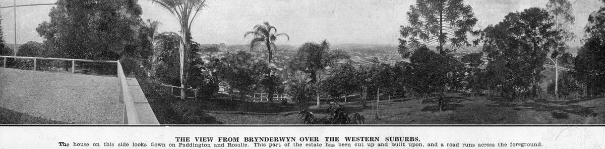 View from Garfield, now Brynderwyn, at Paddington, over the Western Suburbs, 1931