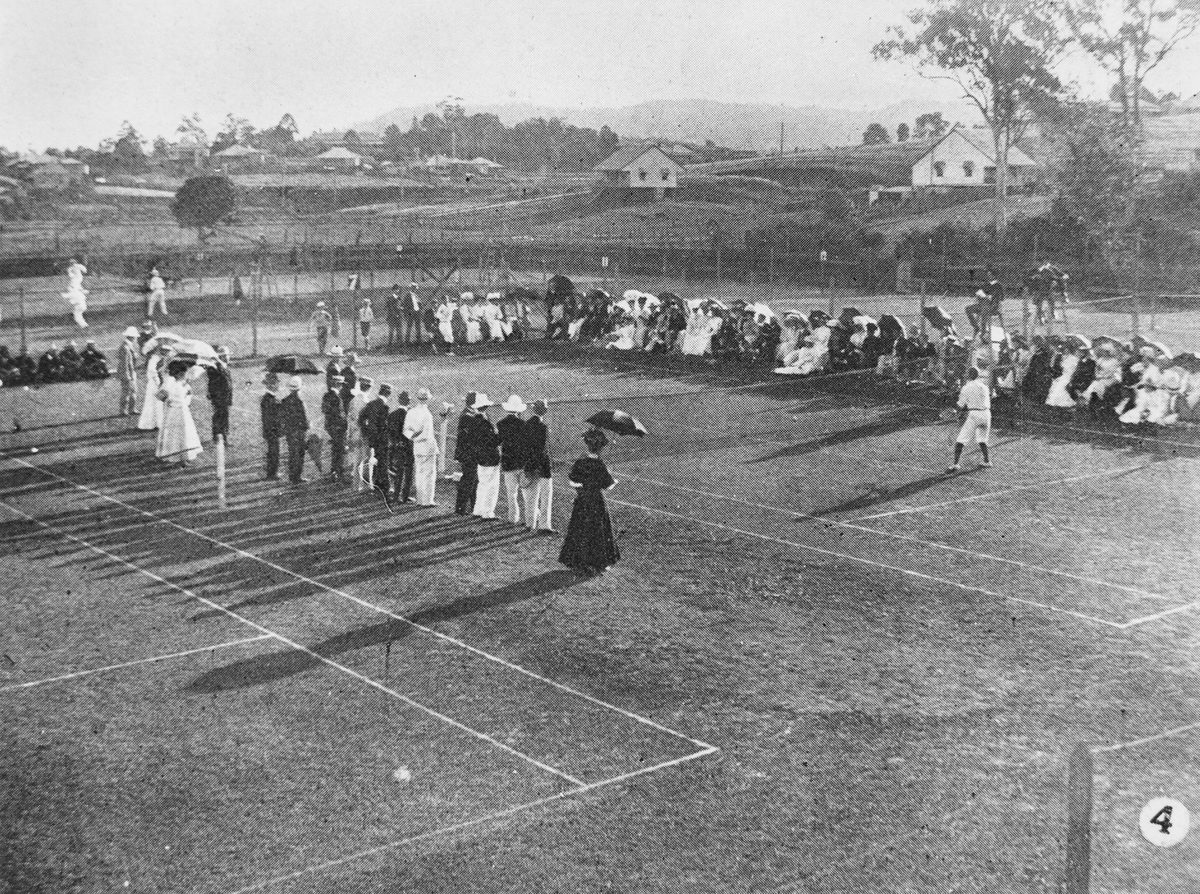 Metropolitan tennis tournament in Brisbane, 1908