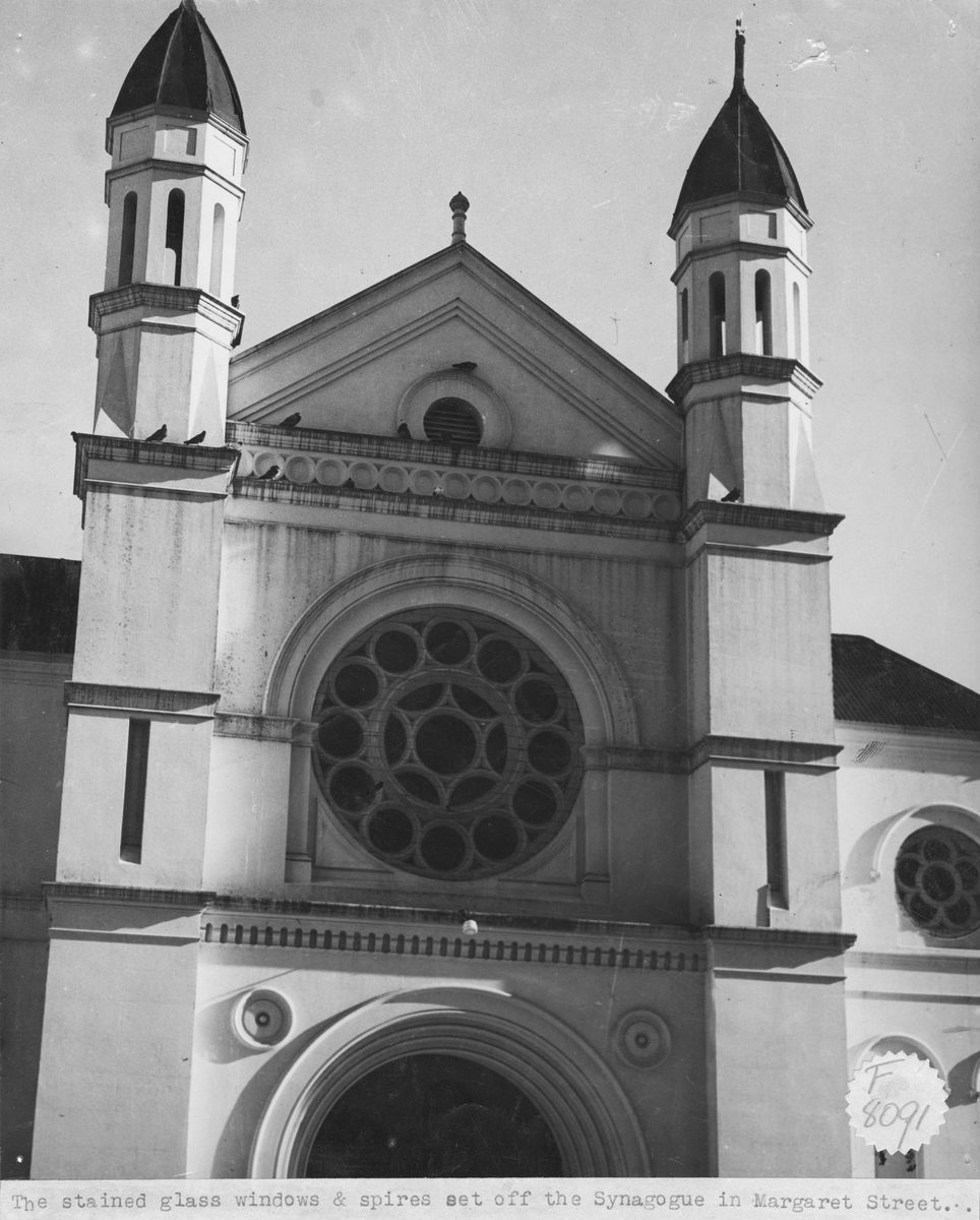 Synagogue Church on Margaret Street, Brsibane, 1949