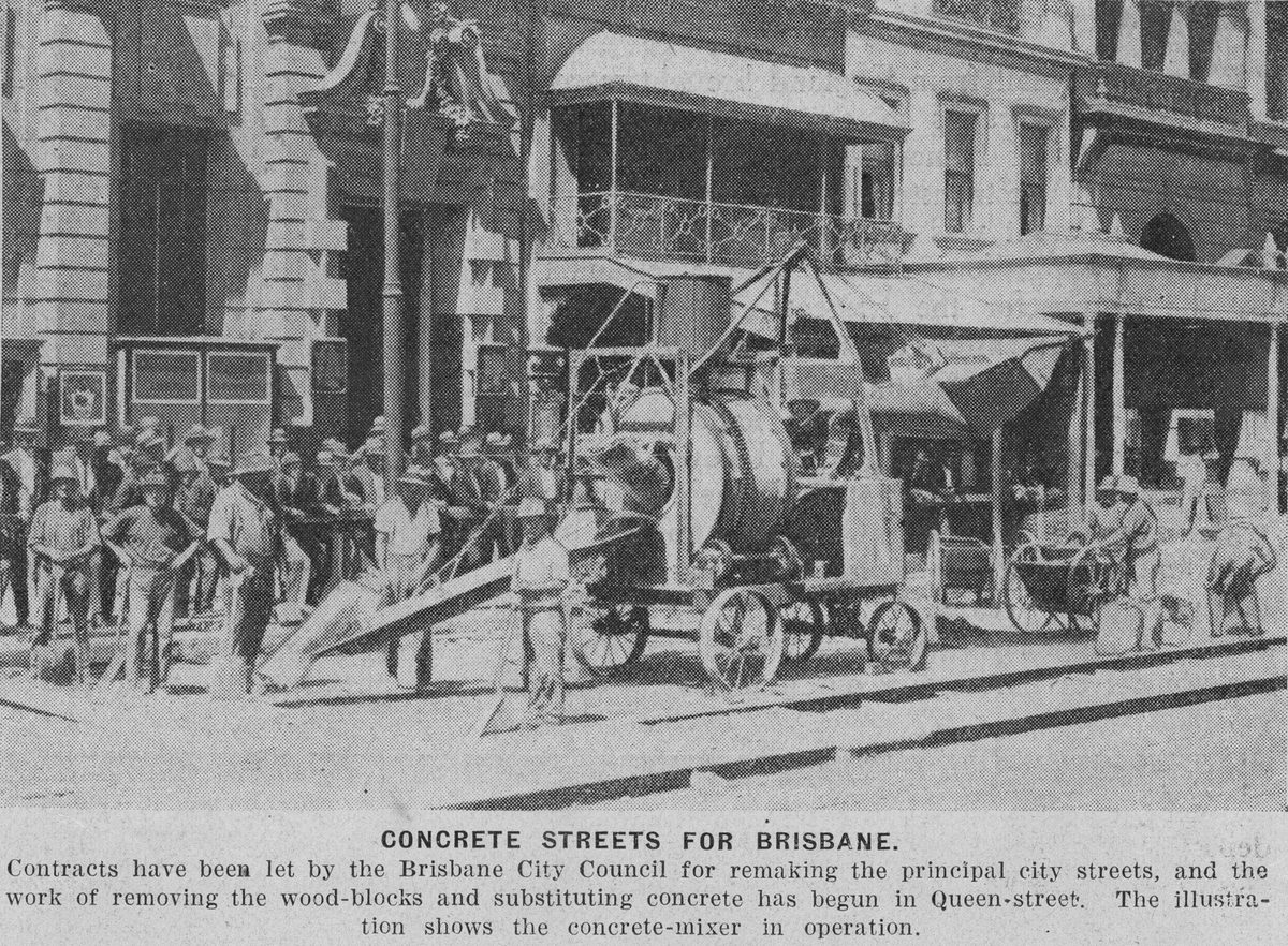 Paving the streets of Brisbane, 1922