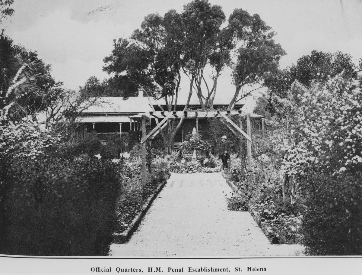 Official quarters of the St. Helena Island penal establishment, 1912