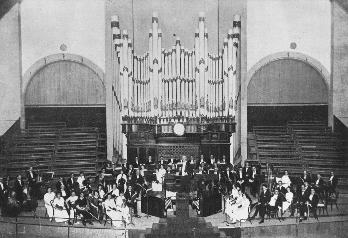 Sampson Orchestral Society at the Exhibition Concert Hall, Bowen Hills, 1923
