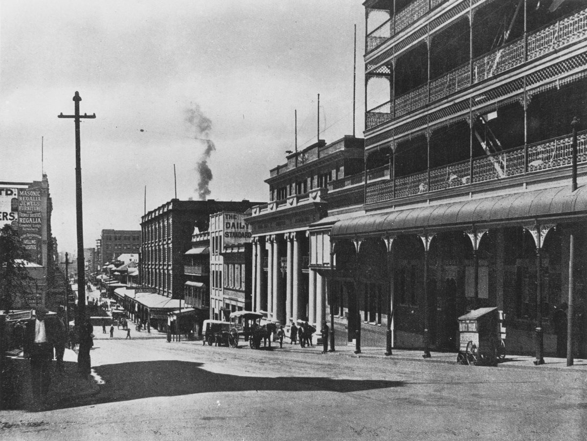 View of Edward Street from Ann Street, Brisbane, 1924